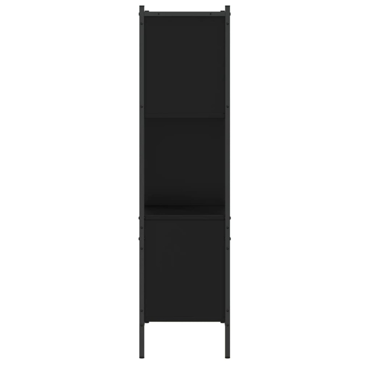 vidaXL Βιβλιοθήκη Μαύρη 72 x 28 x 109 εκ. από Επεξεργασμένο Ξύλο