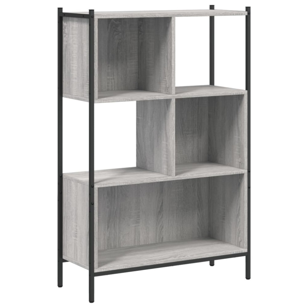 vidaXL Βιβλιοθήκη Γκρι Sonoma 72x28x109 εκ. από Επεξεργασμένο Ξύλο