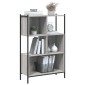 vidaXL Βιβλιοθήκη Γκρι Sonoma 72x28x109 εκ. από Επεξεργασμένο Ξύλο