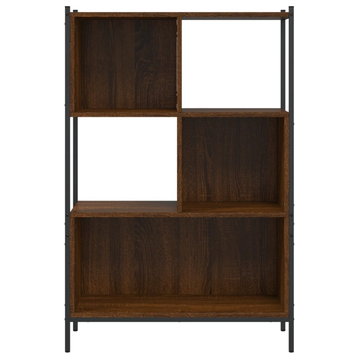 vidaXL Βιβλιοθήκη Καφέ Δρυς72x28x109 εκ. από Επεξεργασμένο Ξύλο