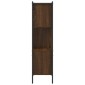 vidaXL Βιβλιοθήκη Καφέ Δρυς72x28x109 εκ. από Επεξεργασμένο Ξύλο