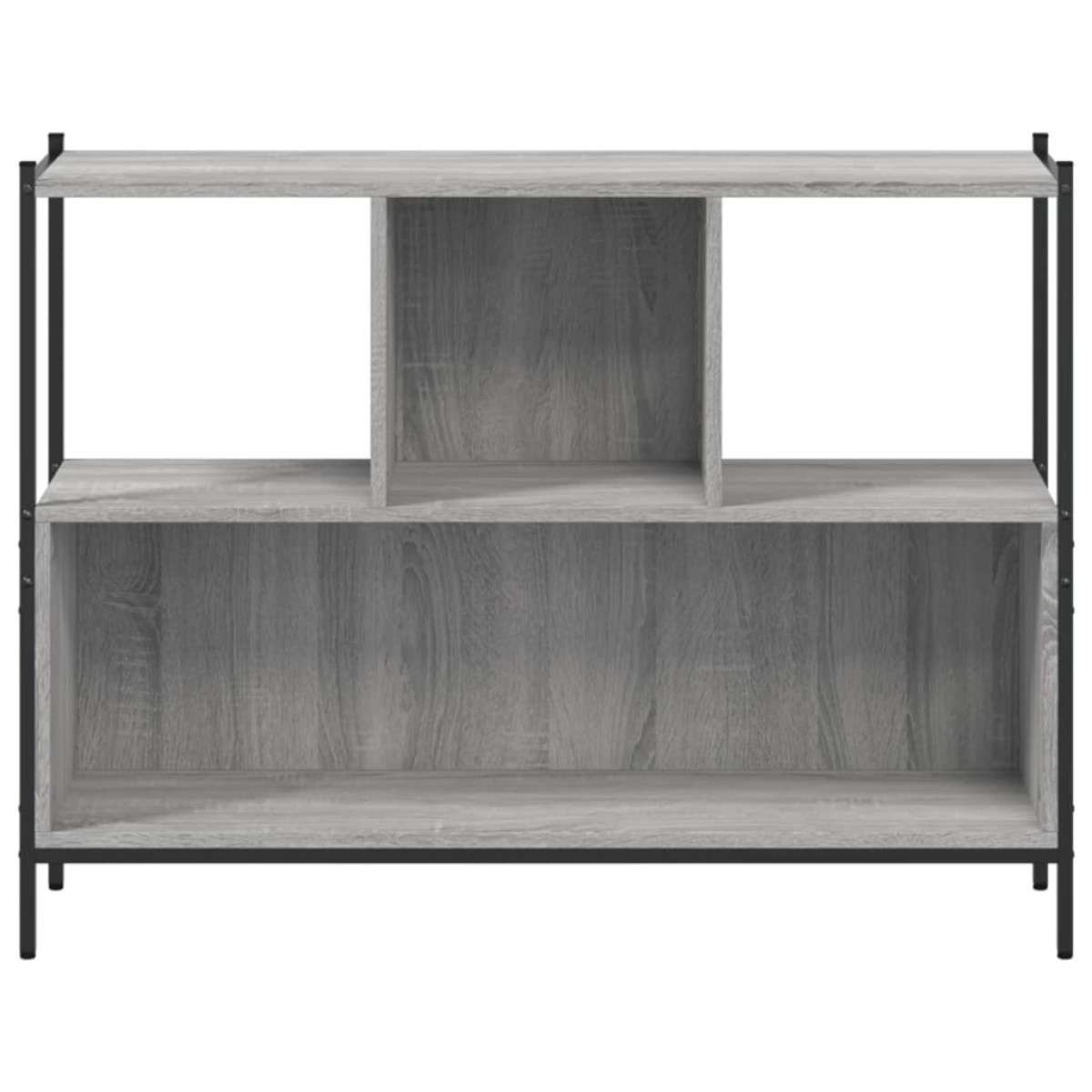 vidaXL Βιβλιοθήκη Γκρι Sonoma 102x28x77,5 εκ. από Επεξεργασμένο Ξύλο