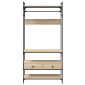 vidaXL Ντουλάπα με Συρτάρια Sonoma Δρυς 89x39x184,5 εκ. Μοριοσανίδα
