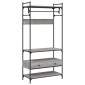 vidaXL Ντουλάπα με Συρτάρια Γκρι Sonoma 89x39x184,5 εκ Επεξεργ. Ξύλο