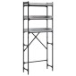 vidaXL Ραφιέρα Πλυντηρίου Γκρι Sonoma 67x25x163 εκ. από Επεξεργ. Ξύλο