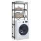vidaXL Ραφιέρα Πλυντηρίου Γκρι Sonoma 67x25x163 εκ. από Επεξεργ. Ξύλο
