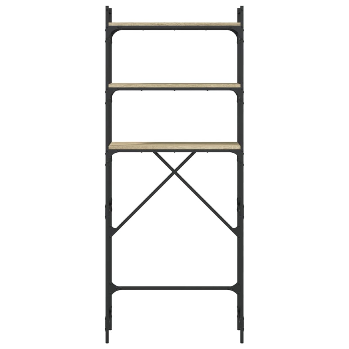 vidaXL Ραφιέρα Πλυντηρίου Sonoma Δρυς 67x25x163 εκ. από Επεξεργ. Ξύλο