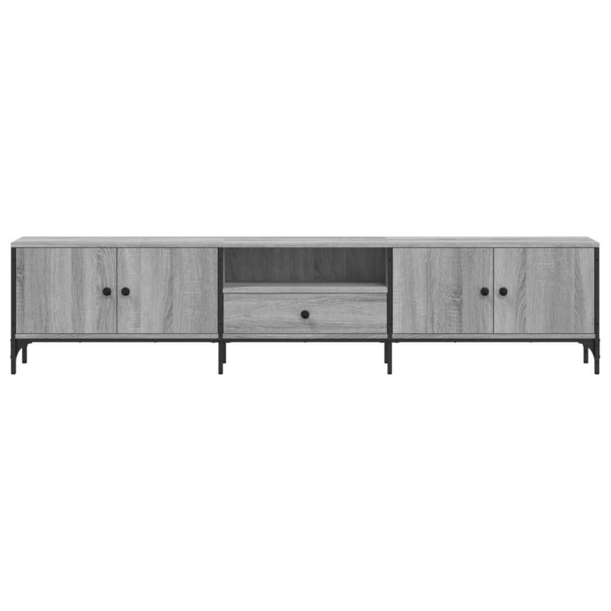 vidaXL Έπιπλο Τηλεόρασης με Συρτάρι Γκρι Sonoma 200x25x44εκ Επεξ. Ξύλο