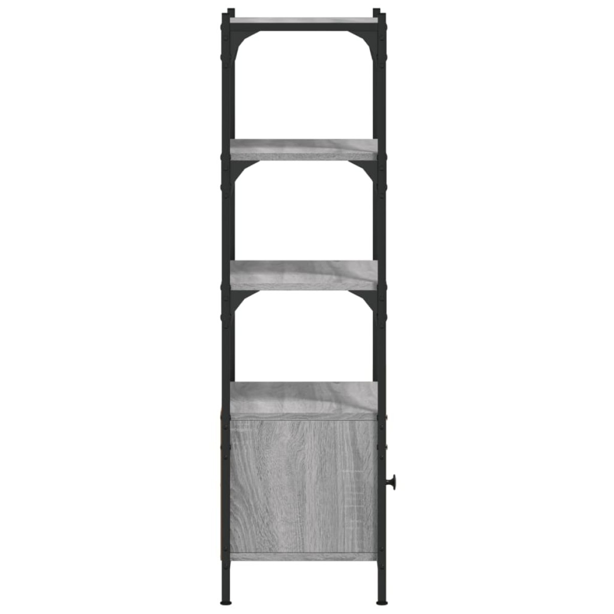 vidaXL Βιβλιοθήκη 3 Επιπέδων Γκρι Sonoma 41x30x109,5 εκ. Επεξεργ. Ξύλο