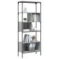 vidaXL Βιβλιοθήκη 5 Επιπέδων Γκρι Sonoma 76x33x188,5 εκ. Επεξεργ. Ξύλο