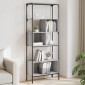 vidaXL Βιβλιοθήκη 5 Επιπέδων Γκρι Sonoma 76x33x188,5 εκ. Επεξεργ. Ξύλο