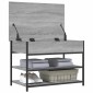 vidaXL Παπουτσοθήκη Γκρι Sonoma 70x42,5x50 εκ. από Επεξεργασμένο Ξύλο