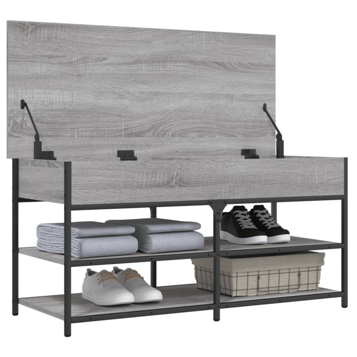 vidaXL Παπουτσοθήκη Γκρι Sonoma 100x42,5x50 εκ. από Επεξεργασμένο Ξύλο