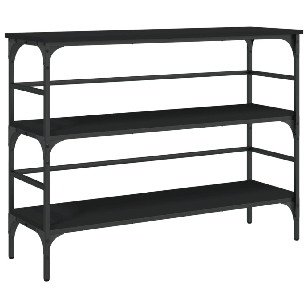 vidaXL Τραπέζι Κονσόλα Μαύρο 100x32x75 εκ. Επεξεργασμένο Ξύλο