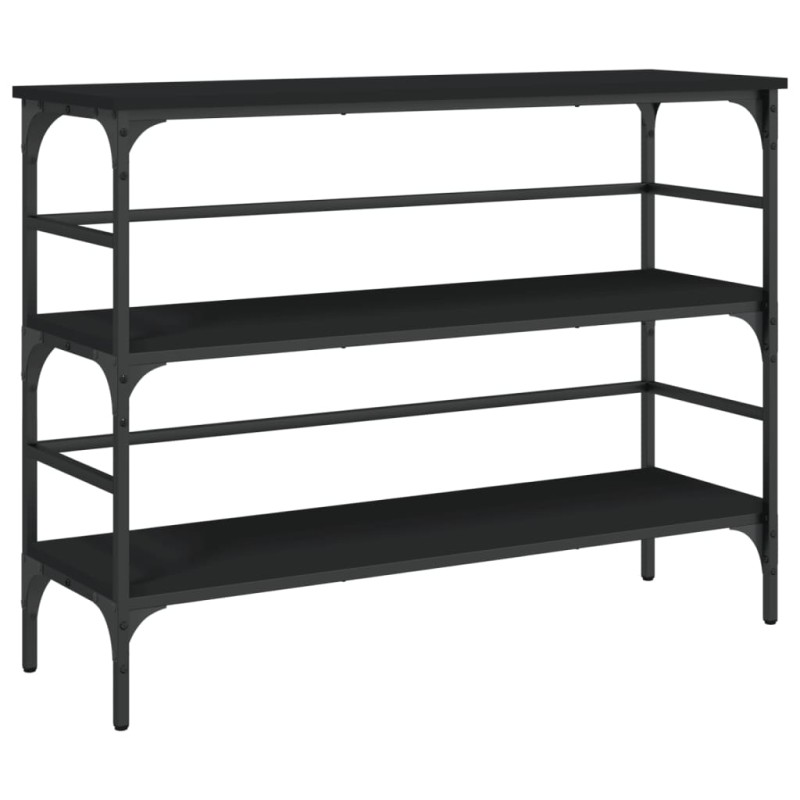 vidaXL Τραπέζι Κονσόλα Μαύρο 100x32x75 εκ. Επεξεργασμένο Ξύλο