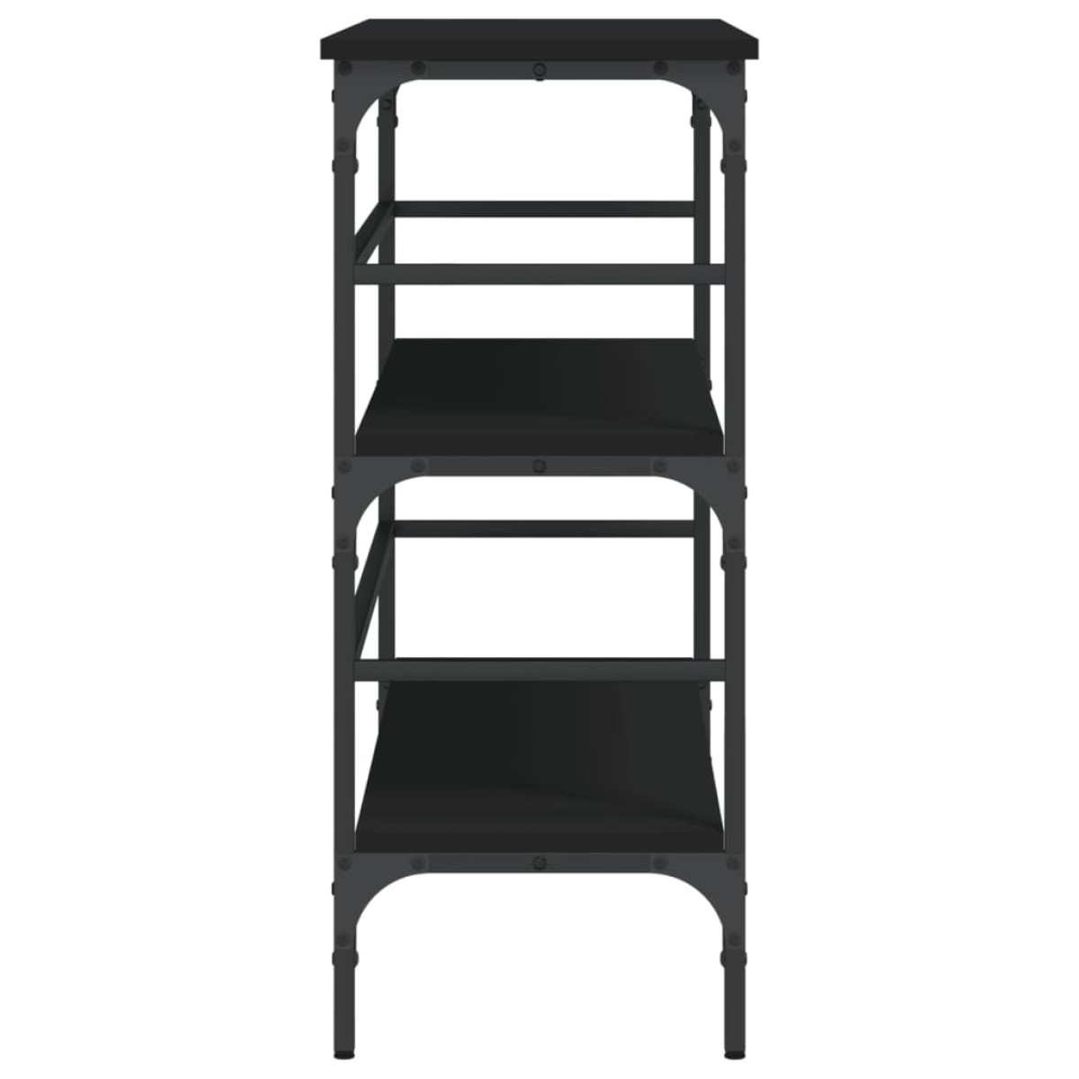 vidaXL Τραπέζι Κονσόλα Μαύρο 100x32x75 εκ. Επεξεργασμένο Ξύλο