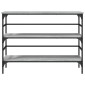 vidaXL Τραπέζι Κονσόλα Γκρι Sonoma 100x32x75 εκ. Επεξεργασμένο Ξύλο