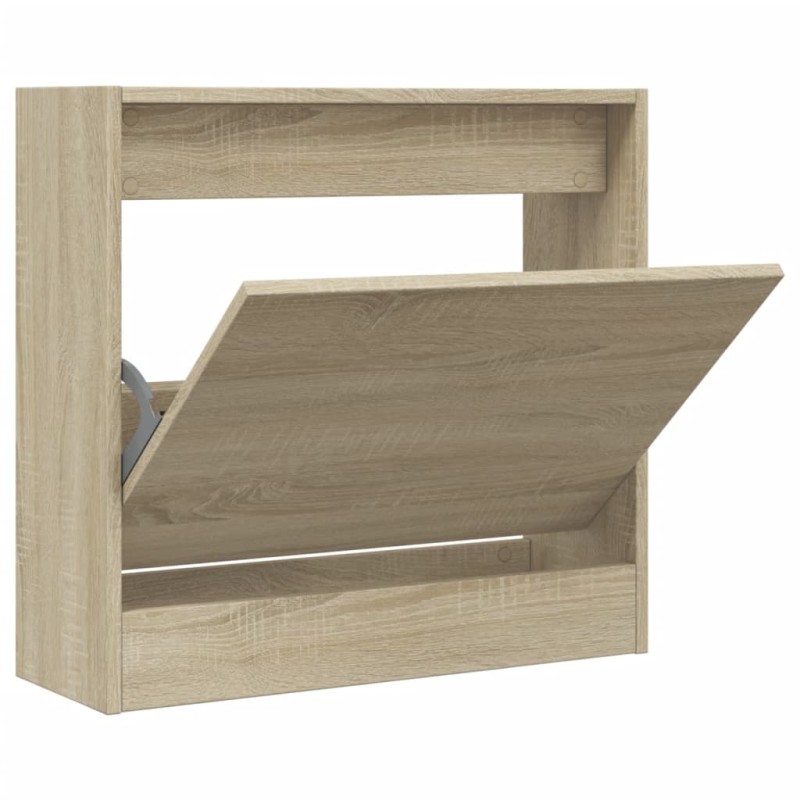 vidaXL Παπουτσοθήκη Sonoma Δρυς 60x21x57 εκ. από Επεξεργασμένο Ξύλο