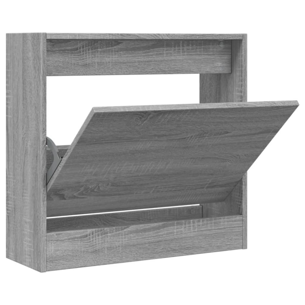 vidaXL Παπουτσοθήκη Γκρι Sonoma 60x21x57 εκ. από Επεξεργ. Ξύλο