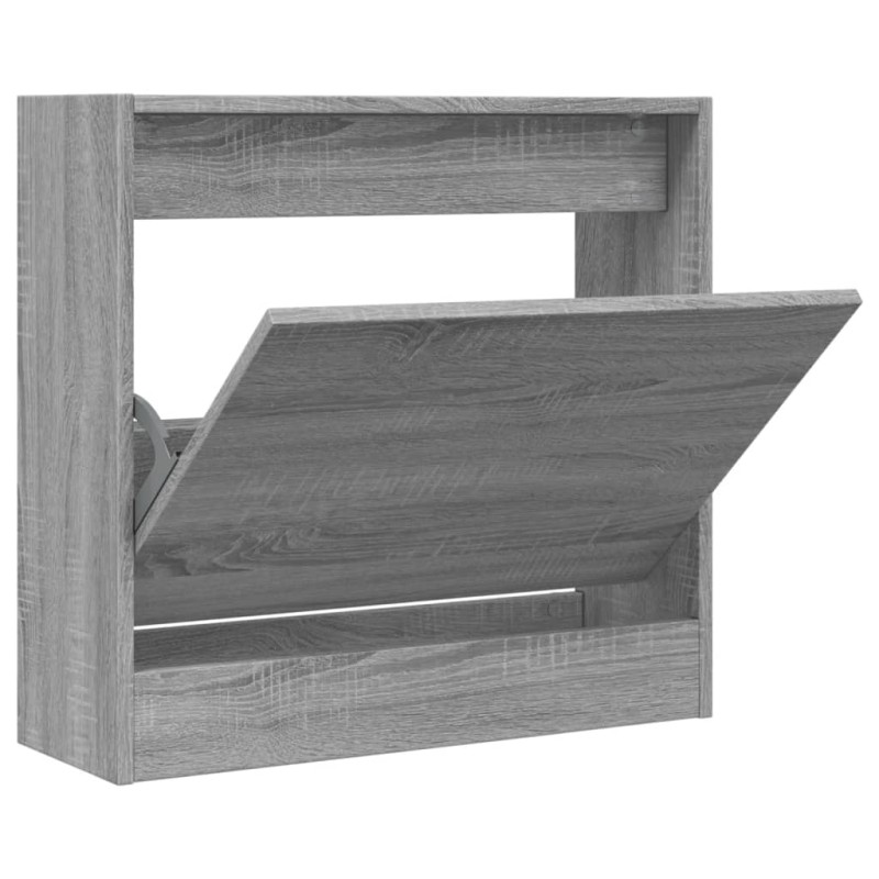 vidaXL Παπουτσοθήκη Γκρι Sonoma 60x21x57 εκ. από Επεξεργ. Ξύλο