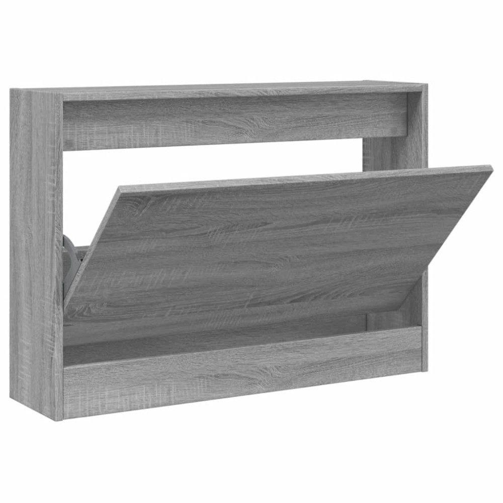 vidaXL Παπουτσοθήκη Γκρι Sonoma 80x21x57 εκ. από Επεξεργ. Ξύλο