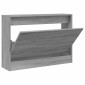 vidaXL Παπουτσοθήκη Γκρι Sonoma 80x21x57 εκ. από Επεξεργ. Ξύλο