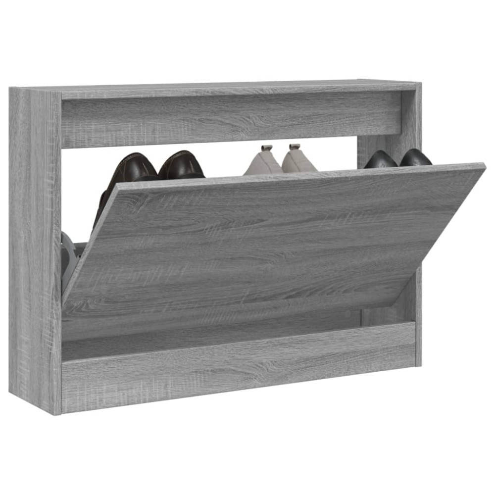 vidaXL Παπουτσοθήκη Γκρι Sonoma 80x21x57 εκ. από Επεξεργ. Ξύλο