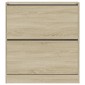 vidaXL Παπουτσοθήκη Sonoma Δρυς 80x21x87,5 εκ. από Επεξεργασμένο Ξύλο