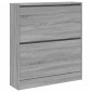 vidaXL Παπουτσοθήκη Γκρι Sonoma 80x21x87,5 εκ. από Επεξεργ. Ξύλο