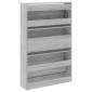 vidaXL Παπουτσοθήκη Γκρι Sonoma 80x21x125,5 εκ. από Επεξεργ. Ξύλο