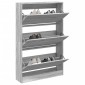vidaXL Παπουτσοθήκη Γκρι Sonoma 80x21x125,5 εκ. από Επεξεργ. Ξύλο