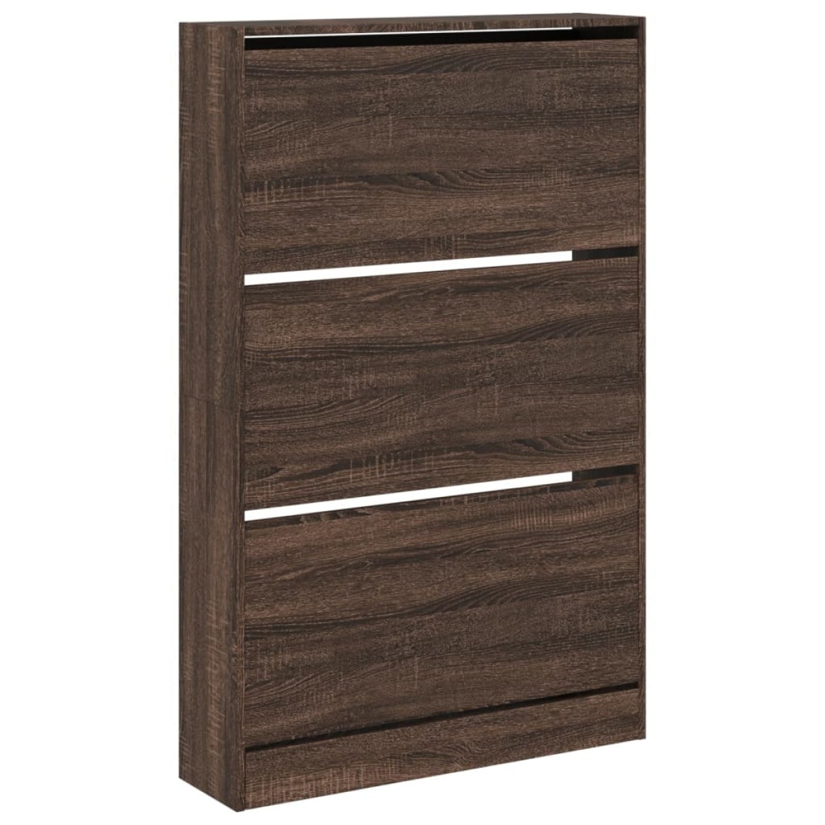 vidaXL Παπουτσοθήκη Καφέ δρυς 80x21x125,5 εκ. από Επεξεργασμένο Ξύλο