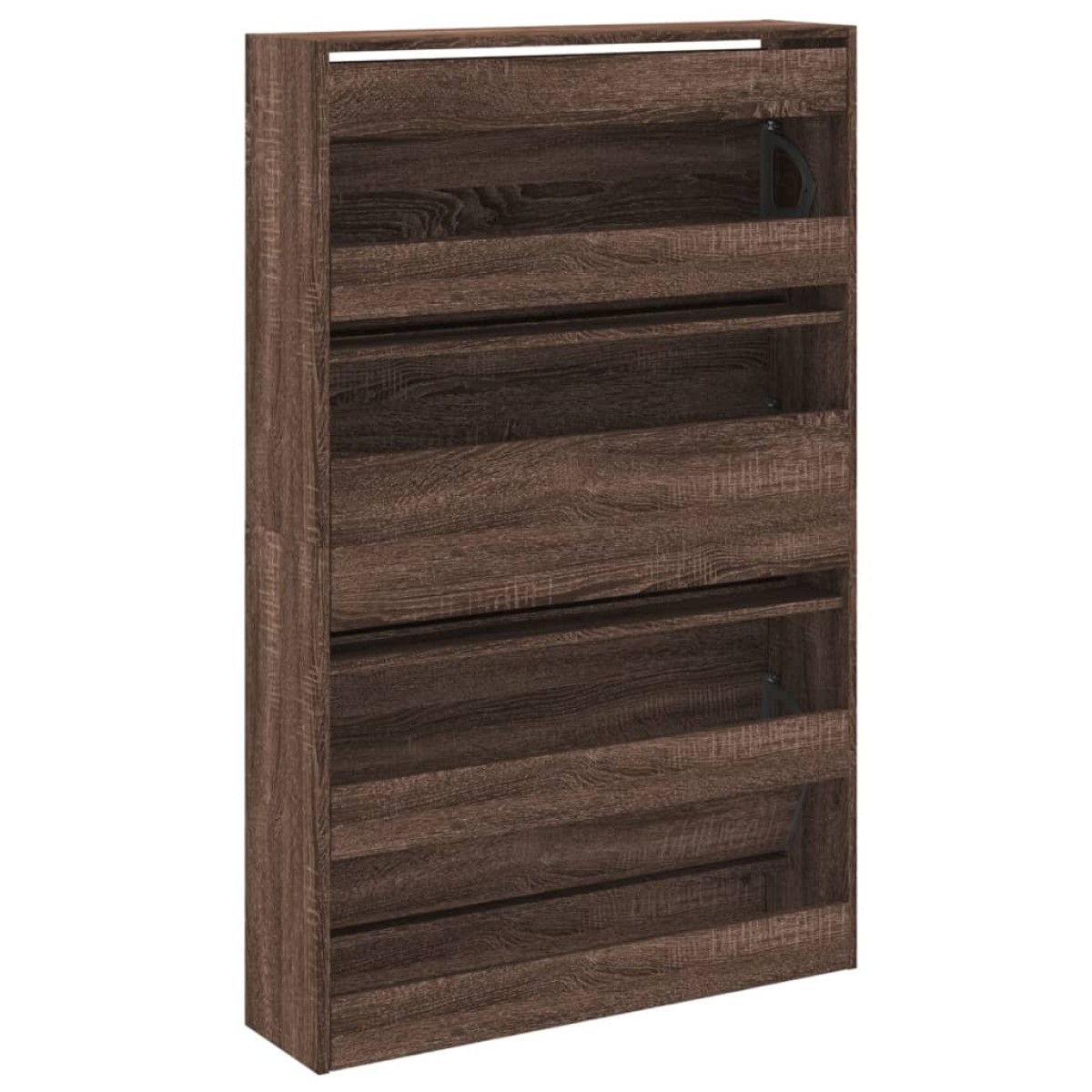 vidaXL Παπουτσοθήκη Καφέ δρυς 80x21x125,5 εκ. από Επεξεργασμένο Ξύλο