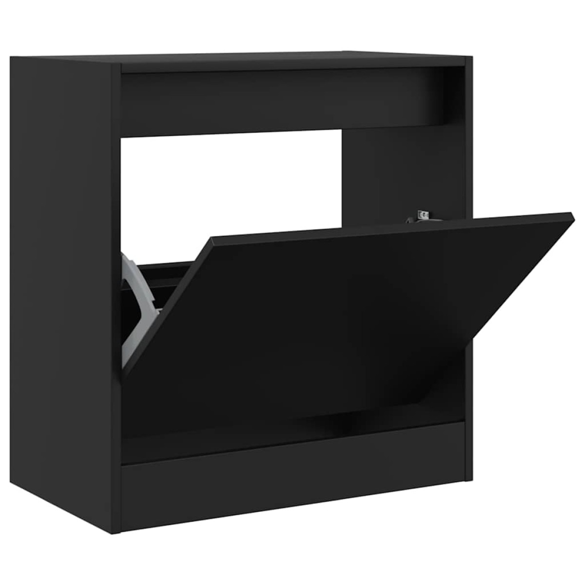 vidaXL Παπουτσοθήκη Μαύρη 60x34x63,5 εκ. από Επεξεργασμένο Ξύλο