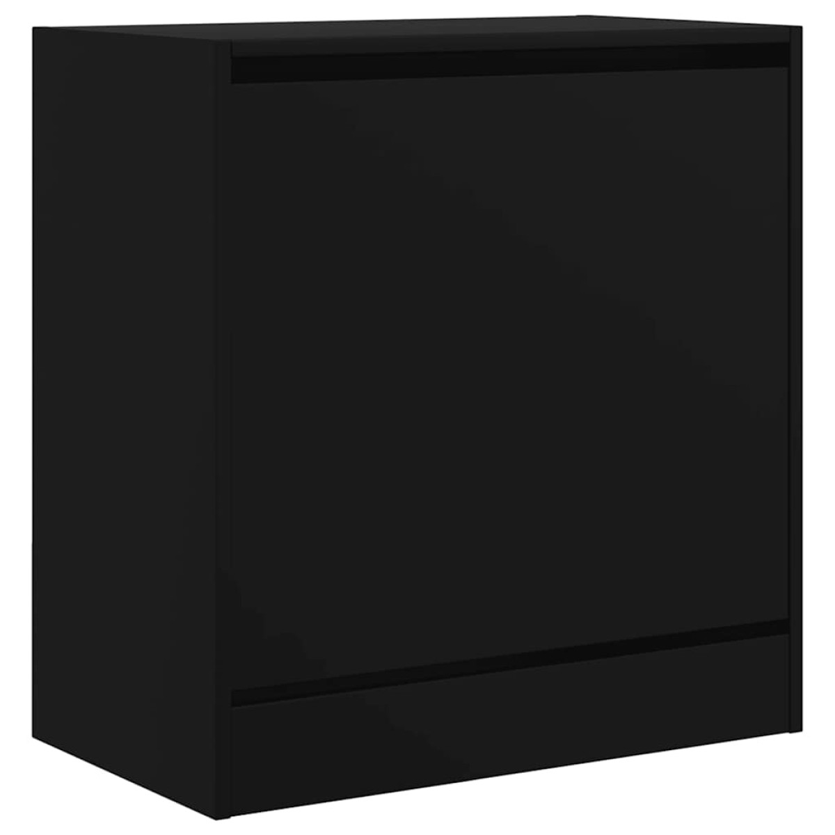 vidaXL Παπουτσοθήκη Μαύρη 60x34x63,5 εκ. από Επεξεργασμένο Ξύλο