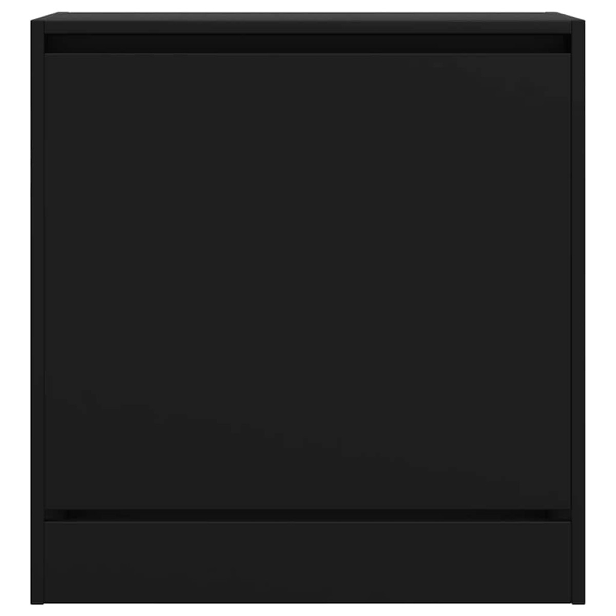 vidaXL Παπουτσοθήκη Μαύρη 60x34x63,5 εκ. από Επεξεργασμένο Ξύλο