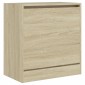 vidaXL Παπουτσοθήκη Sonoma Δρυς 60x34x63,5 εκ. από Επεξεργασμένο Ξύλο