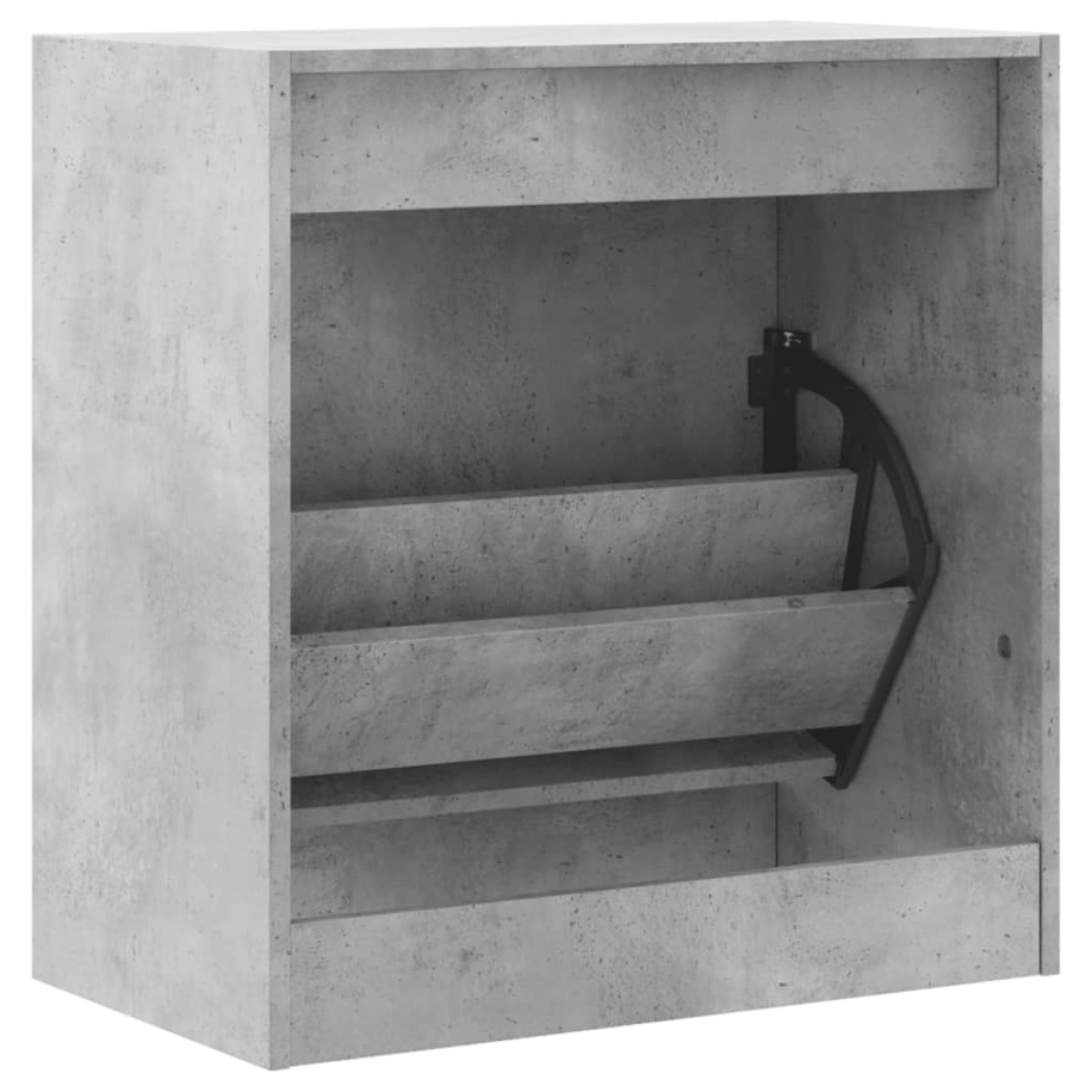 vidaXL Παπουτσοθήκη Γκρι Σκυροδέματος 60x34x63,5εκ. Επεξεργασμένο Ξύλο