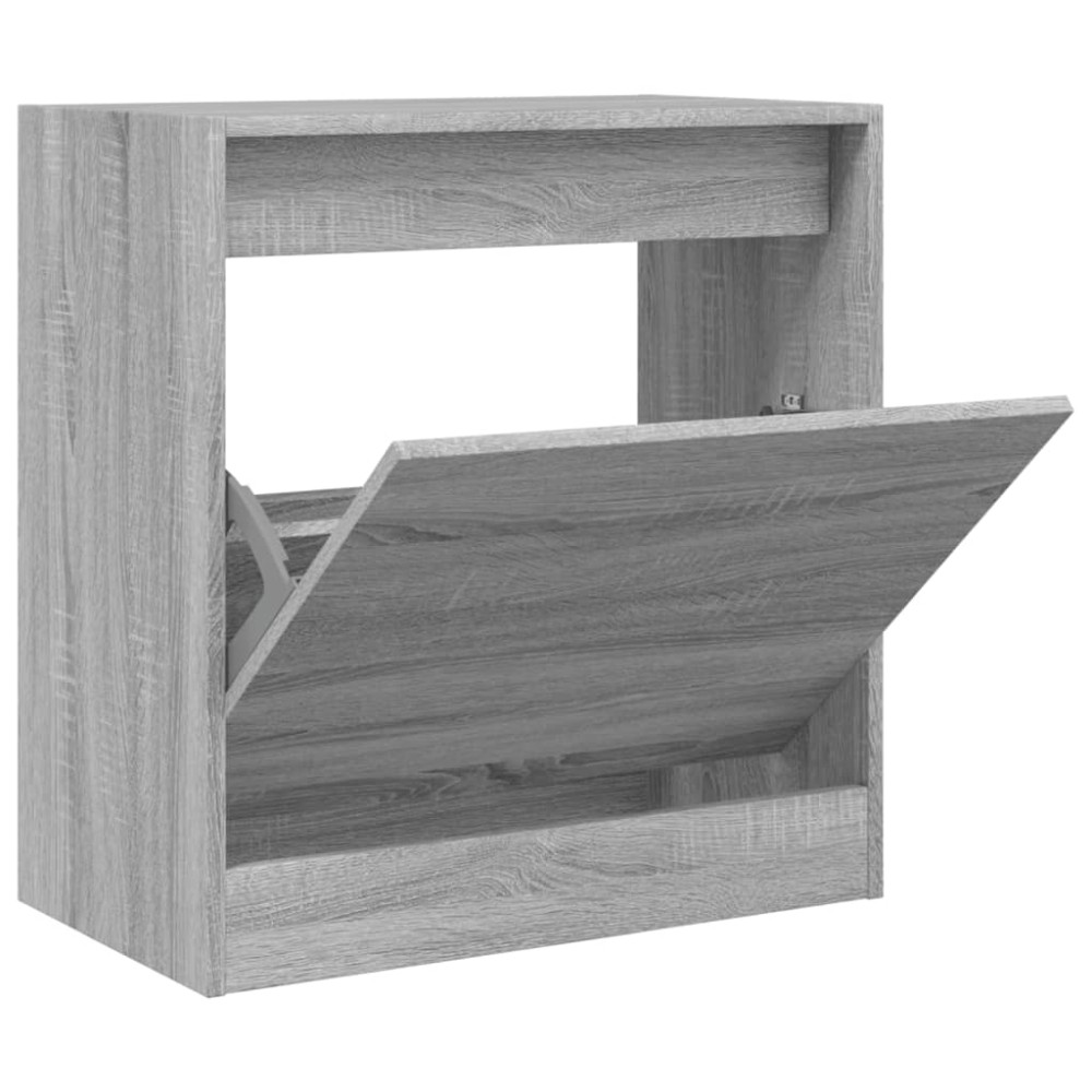 vidaXL Παπουτσοθήκη Γκρι Sonoma 60x34x63,5 εκ. από Επεξεργ. Ξύλο