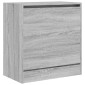 vidaXL Παπουτσοθήκη Γκρι Sonoma 60x34x63,5 εκ. από Επεξεργ. Ξύλο
