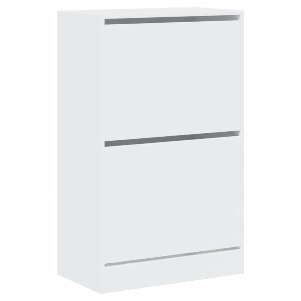 vidaXL Παπουτσοθήκη Λευκή 60x34x96,5 εκ. από Επεξεργασμένο Ξύλο