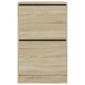 vidaXL Παπουτσοθήκη Sonoma Δρυς 60x34x96,5 εκ. από Επεξεργασμένο Ξύλο