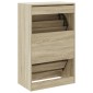 vidaXL Παπουτσοθήκη Sonoma Δρυς 60x34x96,5 εκ. από Επεξεργασμένο Ξύλο