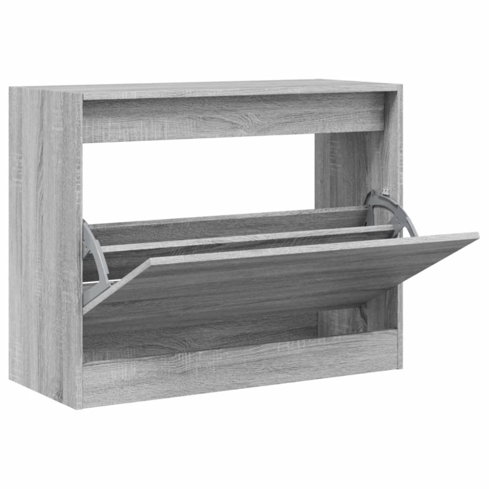 vidaXL Παπουτσοθήκη Γκρι Sonoma 80x34x63 εκ. από Επεξεργ. Ξύλο