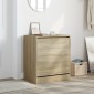 vidaXL Παπουτσοθήκη Sonoma Δρυς 60x42x69 εκ. από Επεξεργασμένο Ξύλο