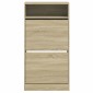 vidaXL Παπουτσοθήκη Sonoma Δρυς 60x34x116 εκ. από Επεξεργασμένο Ξύλο