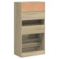 vidaXL Παπουτσοθήκη Sonoma Δρυς 60x34x116 εκ. από Επεξεργασμένο Ξύλο