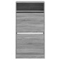 vidaXL Παπουτσοθήκη Γκρι Sonoma 60x34x116 εκ. από Επεξεργασμένο Ξύλο