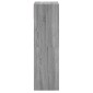 vidaXL Παπουτσοθήκη Γκρι Sonoma 60x34x116 εκ. από Επεξεργασμένο Ξύλο