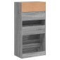 vidaXL Παπουτσοθήκη Γκρι Sonoma 60x34x116 εκ. από Επεξεργασμένο Ξύλο